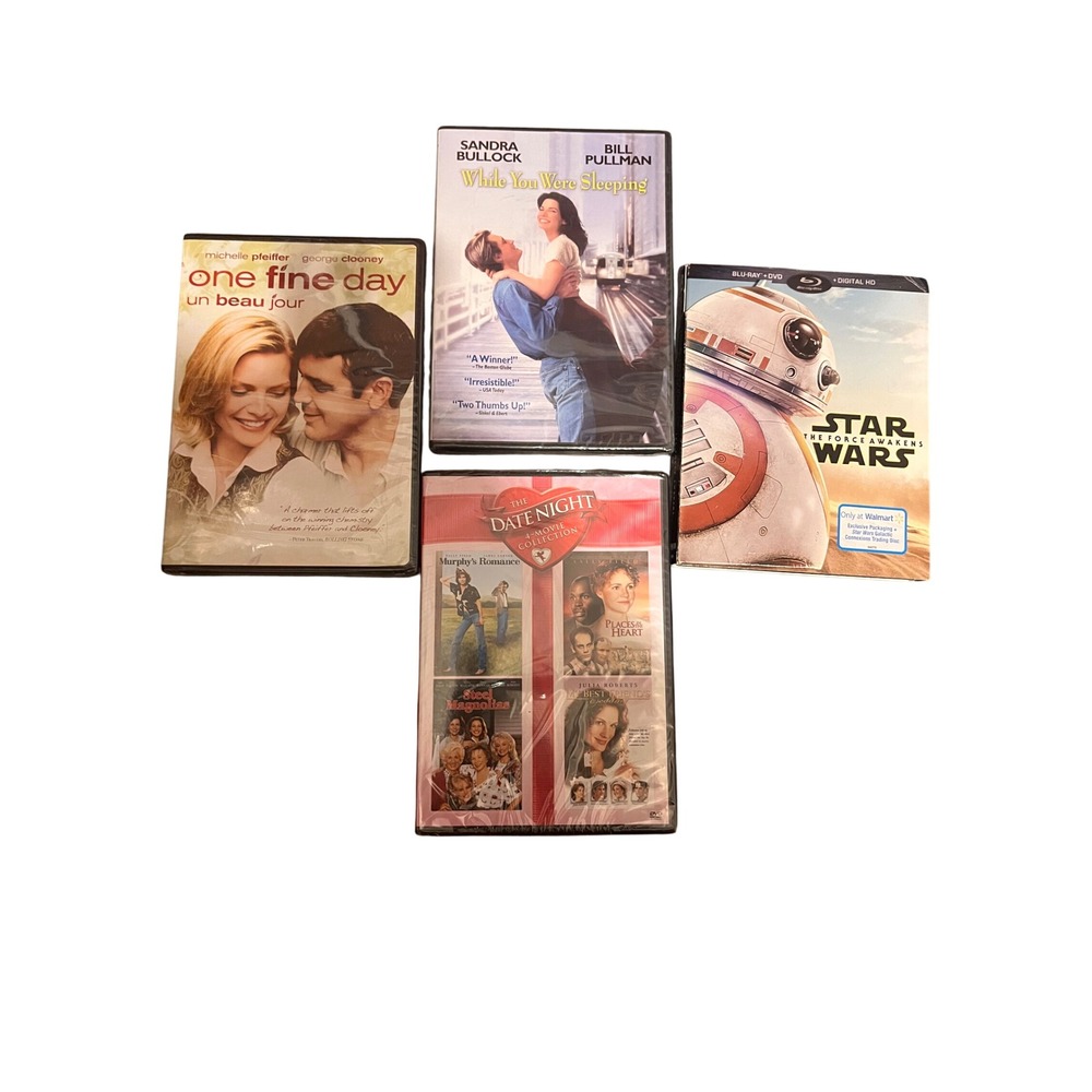 DVD Movie Bundle Lot Blu-ray Star Wars Set Films Movie Night Collection